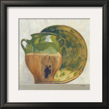 Green Potteries Print by Claudine Picard