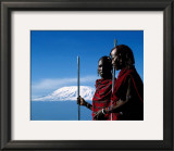 Masai Warriors, Ambosiele Park, Kenya Posters by Patrick De Wilde