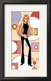 Girl with Red Hair and Glasses Prints by Santiago Poveda
