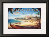 Waikiki Beach Posters by Kerne Erickson