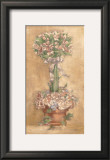Pink Sorbet Topiary Poster by Linda Hanly
