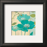 Modern Blue Poppy Prints by Stefania Ferri