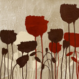 Floral Simplicity V (red) Posters par Patricia Quintero-Pinto