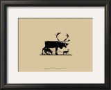 Elk Silhouette I Art