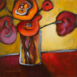 Red Poppies in a Vase Art by Lanie Loreth