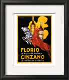 Florio e Cinzano, 1930 Prints by Leonetto Cappiello