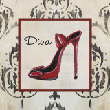 Diva Shoe Print by Hakimipour-Ritter 