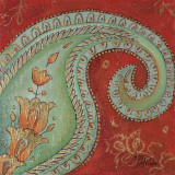 Paisley Wave I Poster by Patricia Quintero-Pinto