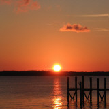Sunset Pier Print by Karol King