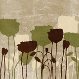 Floral Simplicity II (green) Posters by Patricia Quintero-Pinto