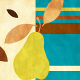 Merry Pear II (blue) Poster by Lanie Loreth