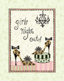 Girls Night Out Prints by Rebecca Lyon