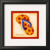Red Flip Flop I Posters by Kathy Middlebrook