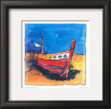 Boat from Algarve II Prints by Hans Oosterban
