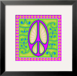 Peace sign (purple) Posters por Kem Mcnair