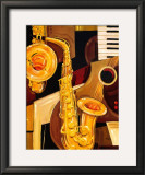 Abstract Sax Prints by Paul Brent