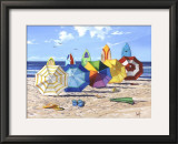 Brellas And Boards Poster by Scott Westmoreland