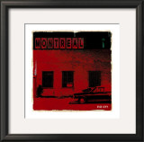 Montreal Vice City in Red Prints by Pascal Normand