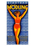 Stadtbad Modling Giclee Print