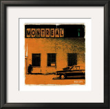 Montreal Vice City in Orange Print by Pascal Normand