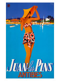 Juan les Pins Wydruk giclee