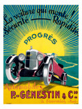 La Voiture qui Monte! Giclee Print