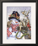 Frosty, Prance And Friends Posters by Donna Race