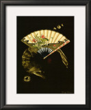 Oriental Fan II Poster by Nancy Slocum