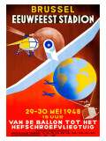 Brussel Eeuwfeest Stadion Lámina giclée