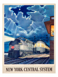 Trains that Pass in the Night Lámina giclée
