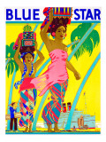 Blue Star Giclee Print