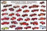 Vintage Fire Engines Plakaty Vintage Fire Engines Plakaty