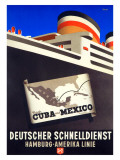 Cruise Cuba and Mexico Giclee Print