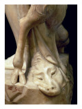 The Drunkenness of Bacchus, Detail of a Panther's Head, Sculpture by Michelangelo Buonarroti reproduction procédé giclée par Michelangelo Buonarroti 