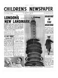 London's New Landmark: the Post Office Tower, Front Page of 'The Children's Newspaper', April 1963 Giclee Print by English School 
