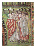 The Hebrew People, Detail of the Hospitality of Abraham and the Sacrifice of Isaac, 6th Century Giclee-trykk av Byzantine School The Hebrew People, Detail of the Hospitality of Abraham and the Sacrifice of Isaac, 6th Century Giclee-trykk av Byzantine School