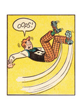 Archie Comics Retro: Archie Comic Panel; Rollerskating Oops! (Aged) Poster
