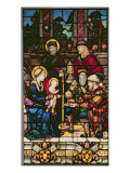 Adoration of the Magi, a Stained Glass Window Originally the Gift of Pope Leo X reproduction procédé giclée