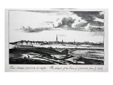 The Prospect of the Town of Glasgow from Ye South, from 'Theatrum Scotiae' by John Slezer, 1693 reproduction procédé giclée par John Slezer