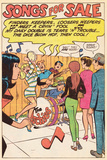 Archie Comics Retro: The Archies Comic Panel; Songs For Sale (Aged) Poster