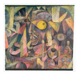 La Lune Etait Sur Le Declin, Elle Me Montrait La Grimace D'Un Anglais, Un Lord Mal Fame, 1918 Reproduction procédé giclée par Paul Klee