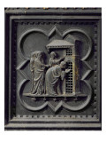 Disciples Visit St John the Baptist, Thirteenth Panel of South Doors of Baptistery of San Giovanni reproduction procédé giclée par Andrea Pisano
