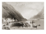 Rosstrevor Pier, County Down, from 'scenery and Antiquities of Ireland' by George Virtue, 1860S Giclee-trykk av William Henry Bartlett Rosstrevor Pier, County Down, from 'scenery and Antiquities of Ireland' by George Virtue, 1860S Giclee-trykk av William Henry Bartlett