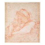 Sketch for the Figure Representing the Danube for 'The Fountain of the Four Rivers', 1648-51 Giclee Print by Giovanni Lorenzo Bernini