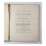 Titlepage of 'A Journal of a Voyage around the World in His Majesty's Ship Endeavour in the Years' Giclee Print by English School 