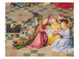 Angel Musicians from the Right Panel of the Altarpiece of the Seven Joys of the Virgin, C.1480 Giclee Print by Master of the Holy Family 