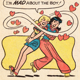 Archie Comics Retro: Betty and Veronica Comic Panel; Mad About The Boy (Aged) Posters