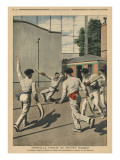 Fatal Basque Pelota, Illustration from 'Le Petit Journal', Supplement Illustre, 26th May 1907 Giclee Print by French School Fatal Basque Pelota, Illustration from 'Le Petit Journal', Supplement Illustre, 26th May 1907 Giclee Print by French School