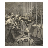 Visitor Attacked by a Lion in a Menagerie, from 'Le Petit Parisien', 12th April 1891 Giclee Print by Beltrand and Clair-Guyot, E. Dete