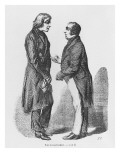 The Cointet Brothers, Illustration from 'Les Illusions Perdues' by Honore De Balzac Giclee Print by French School 